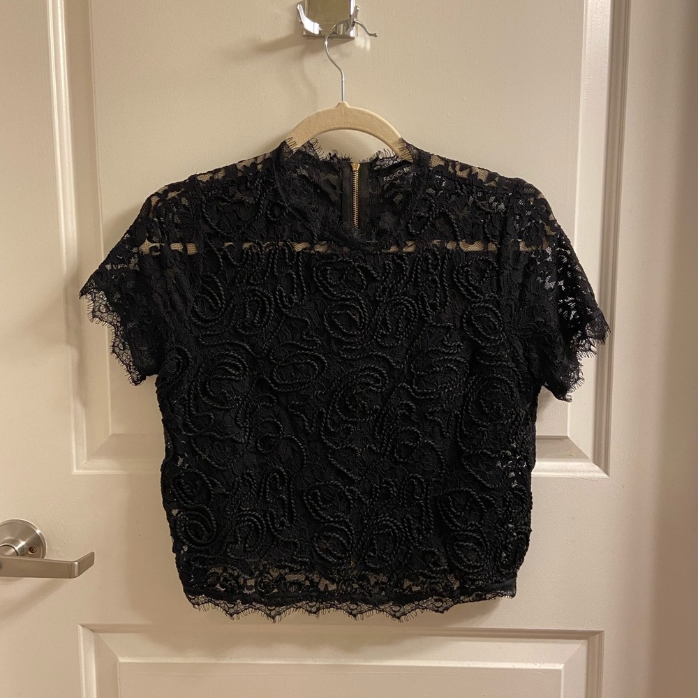 Nasty Gal lace Crop Top